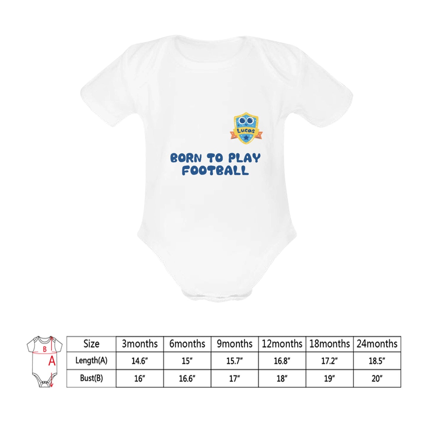 Baby’s First Football Jersey Bodysuit