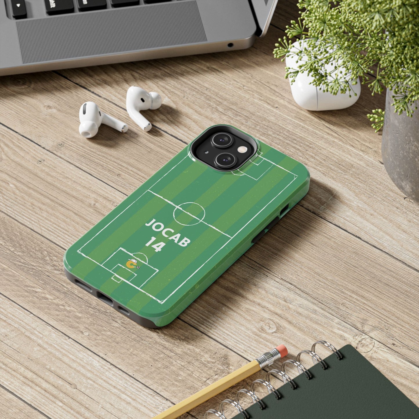 Dark Green Soccer Phone Case