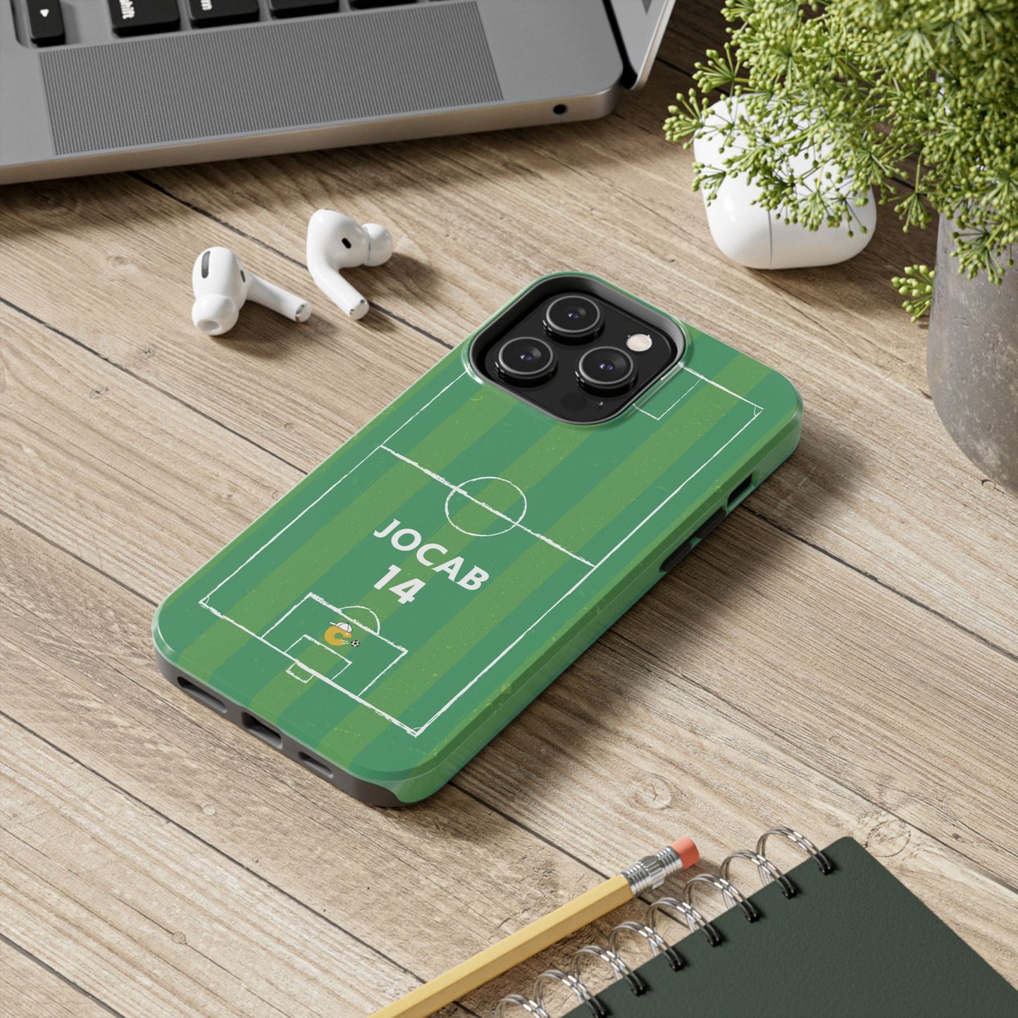 Dark Green Soccer Phone Case
